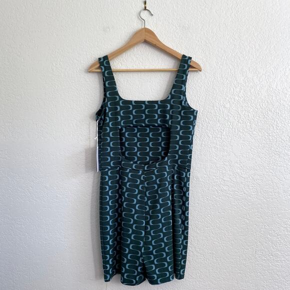 Reformation Liv EcoMove Cutout Jumpsuit Venture Green Mod Tank Short Romper NWT - Picture 4 of 14